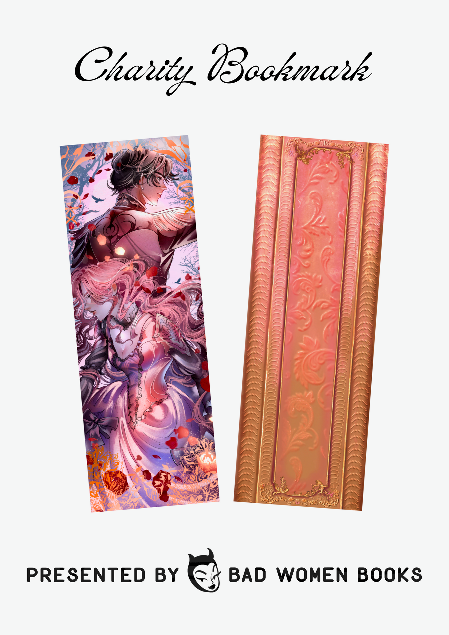 Charity Bookmark - Crimson Moth