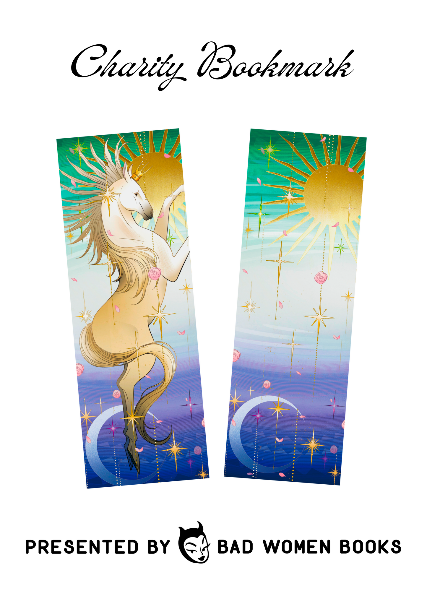 Charity Bookmark - Fantasy Horse