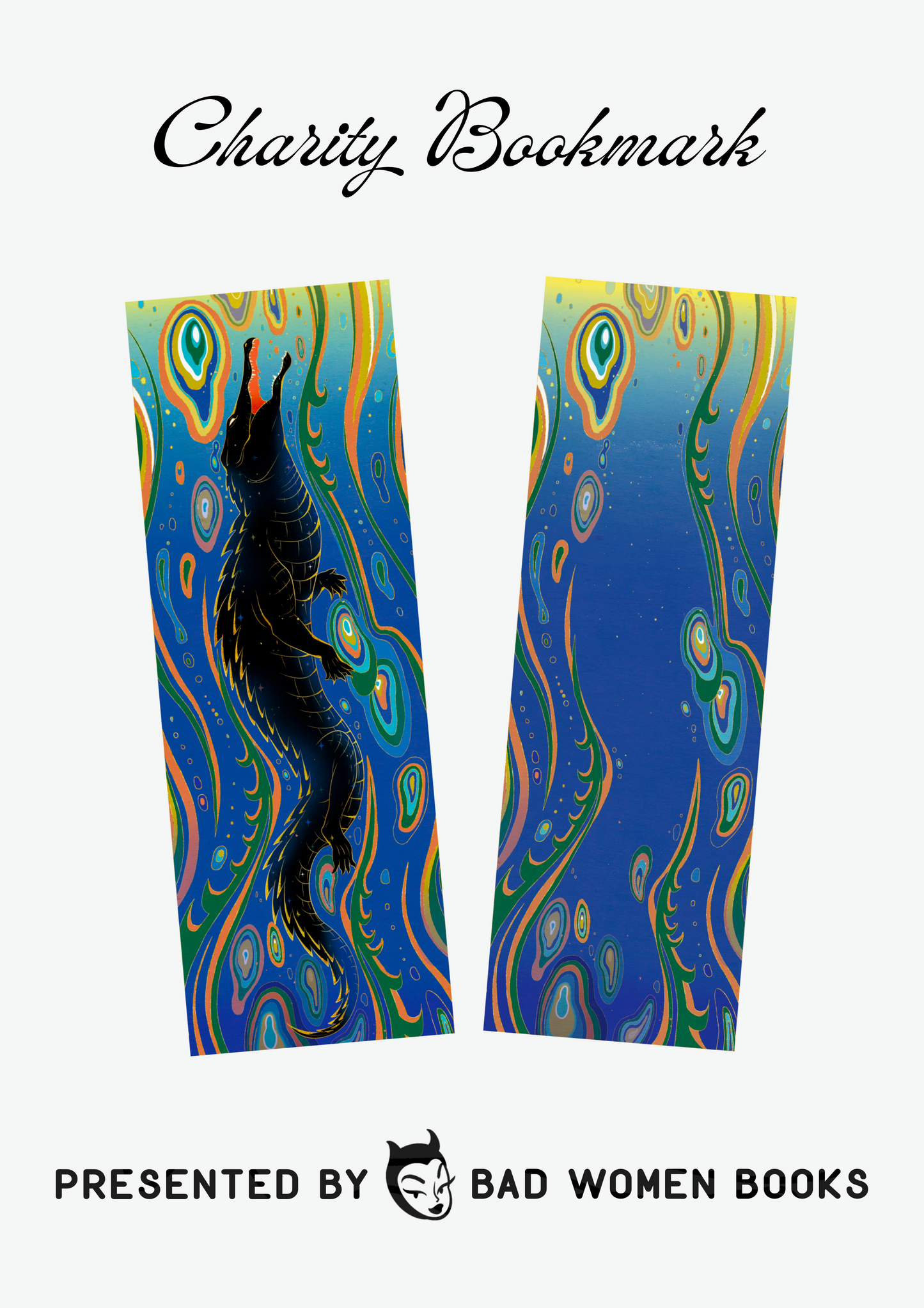 Charity Bookmark - Crocodile