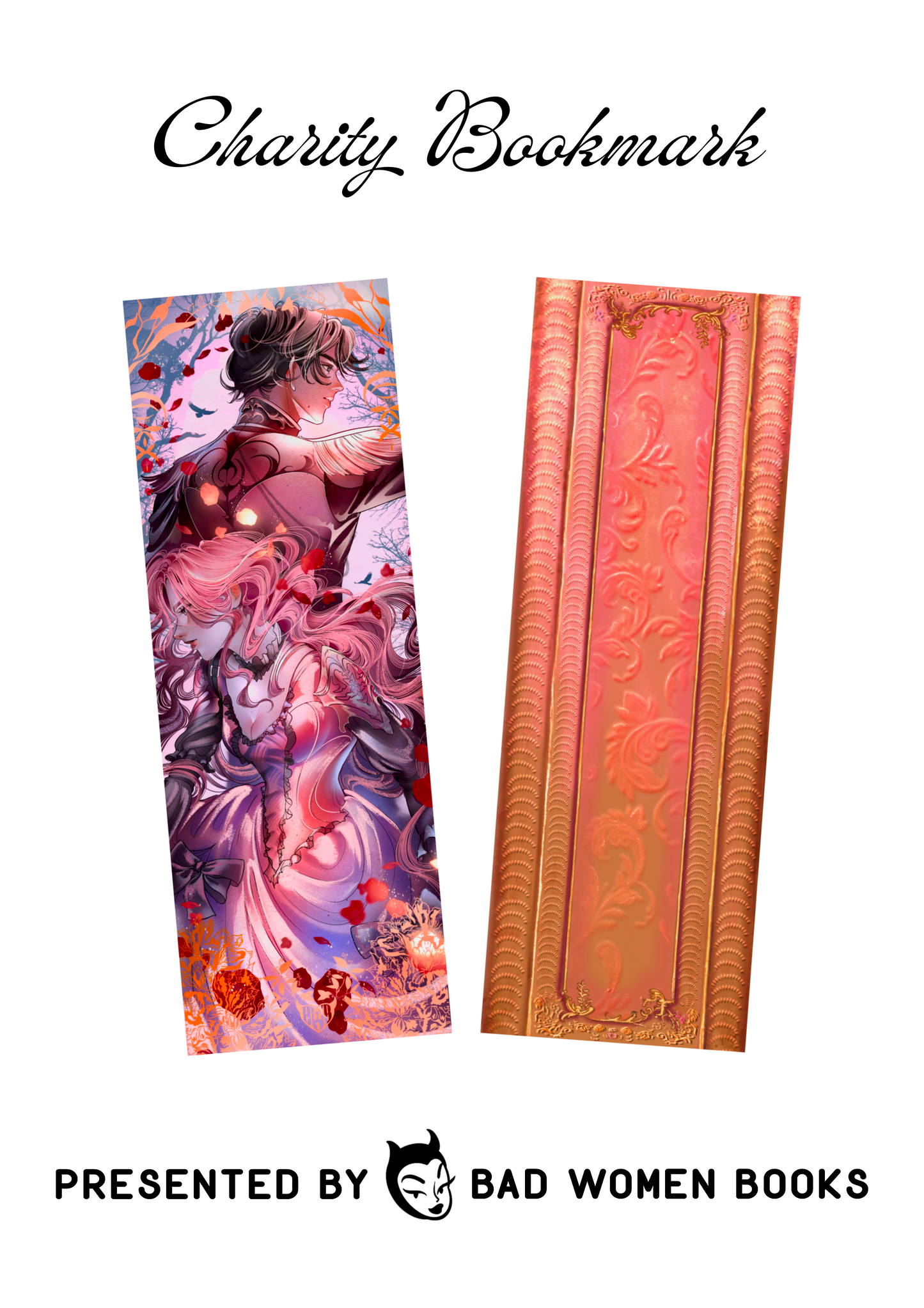 Charity Bookmark - Crimson Moth
